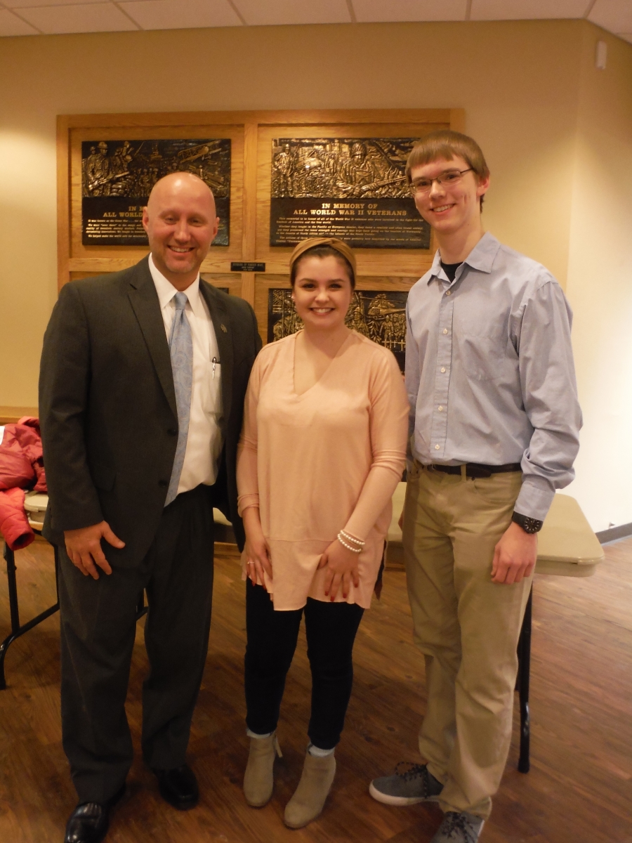 Winner - Auel & Buchert with Mr. Hunt, Principal